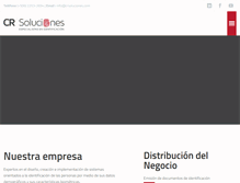 Tablet Screenshot of crsoluciones.com